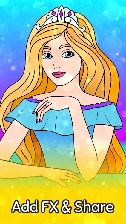 Coloring book 4 girls screenshot-6