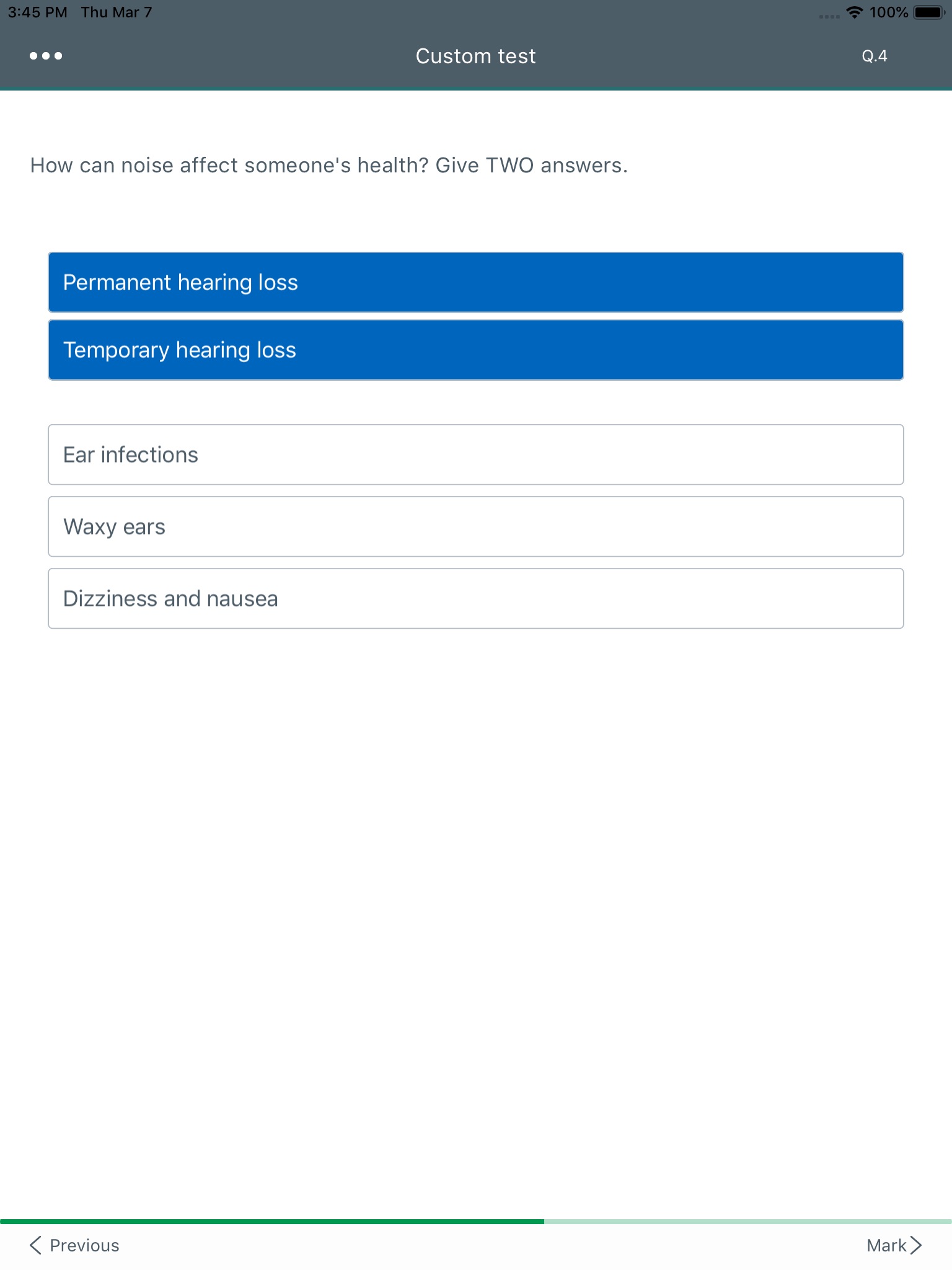 CITB MAP HS&E test screenshot 3