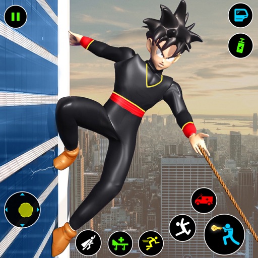 Doctor Stickman Rope Hero Game Icon