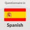 Test and Questionnaire is the best way to test your level in Grammar, Orthographe, Comprehension in the Spanish language, with a huge number of different questions on knowledge, for all levels with multiple choice