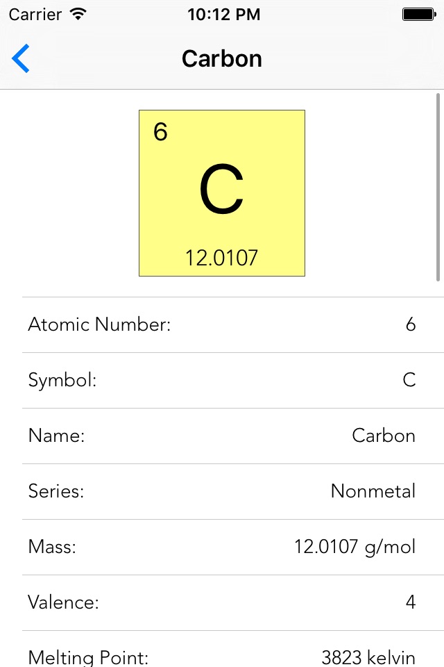 Molar - Periodic Table screenshot 2