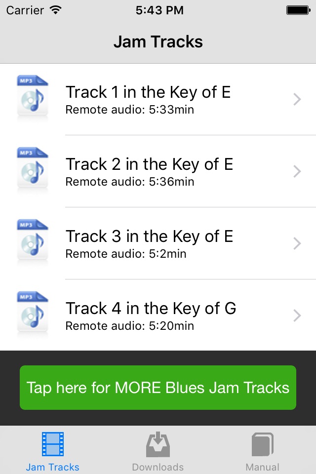 Acoustic Blues Jam Tracks screenshot 2