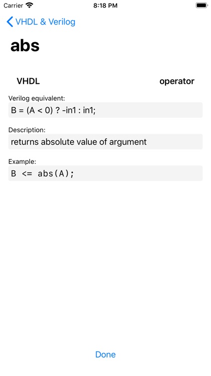 VHDL Ref