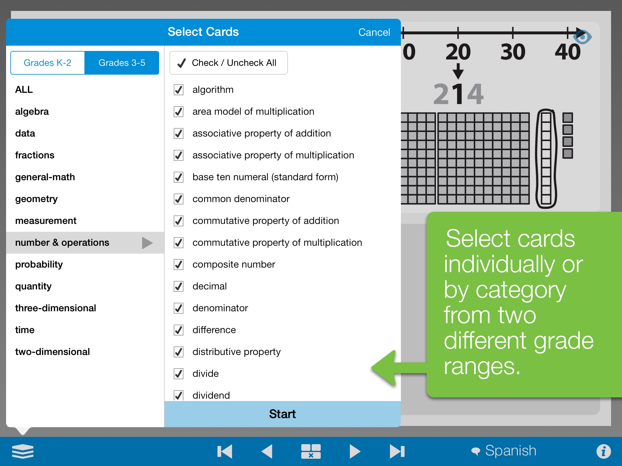 Math Vocabulary Cards, by MLC screenshot 4