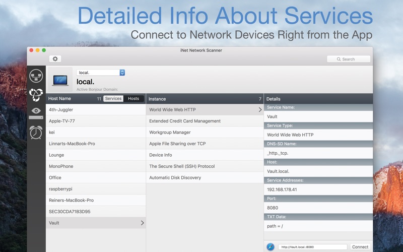 iNet Network Scanner Screenshots