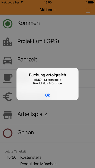 Mobile GPS Zeiterfassung screenshot 4