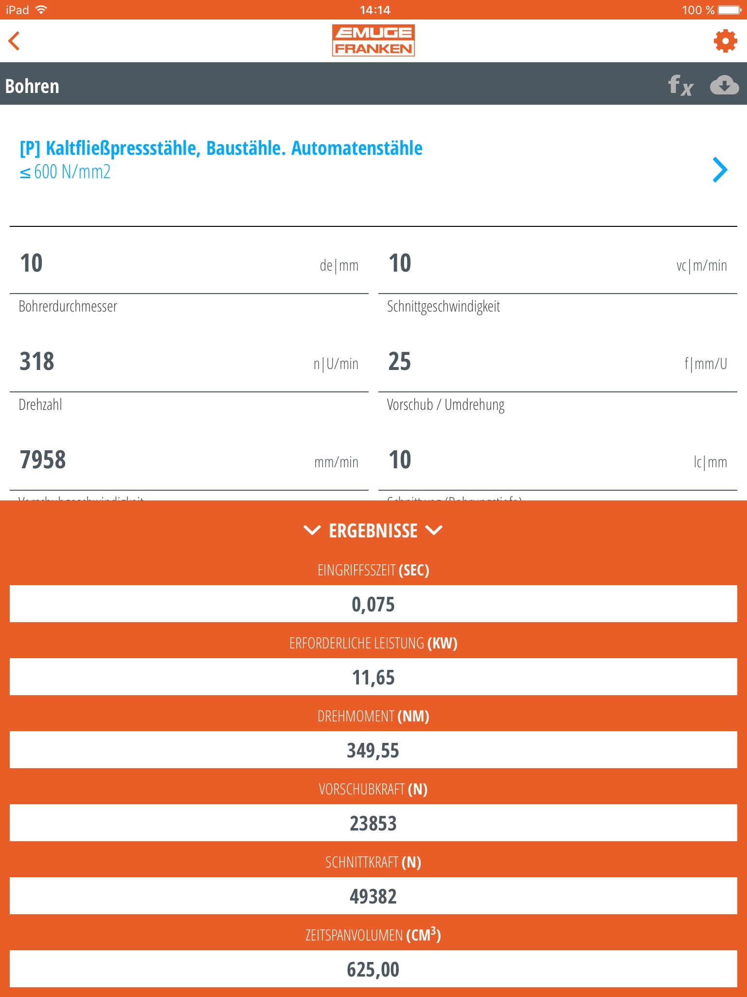 EF Calculator screenshot 2