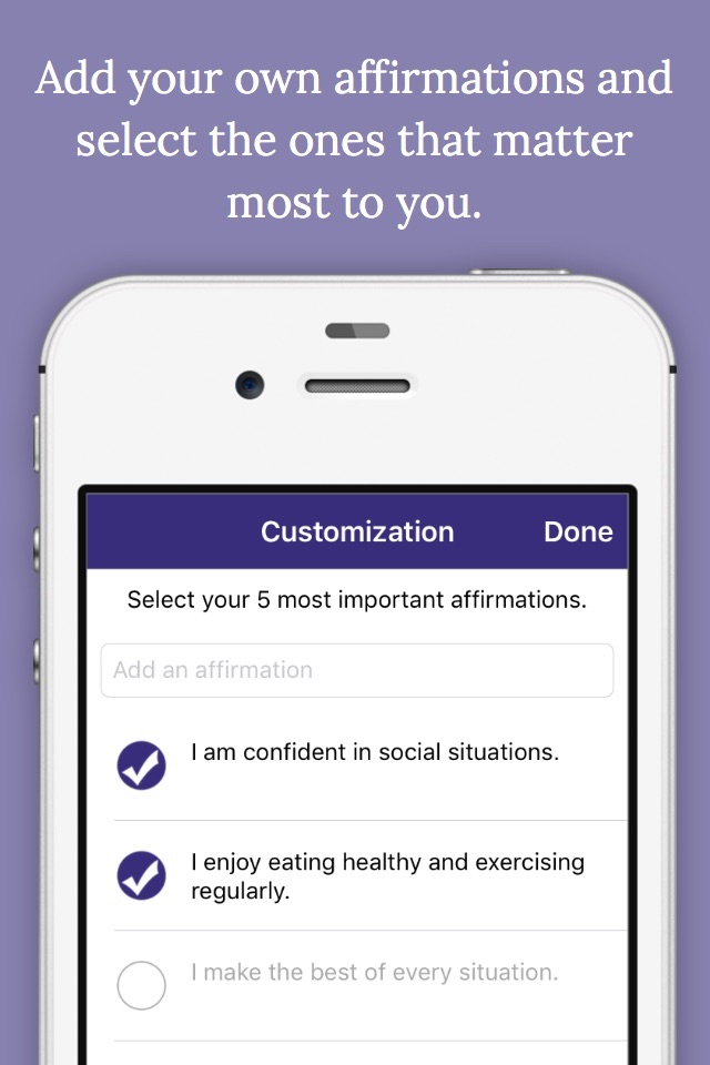 Mind Over Matter Affirmations screenshot 2