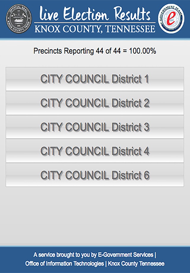 Knox County Election Results screenshot 2