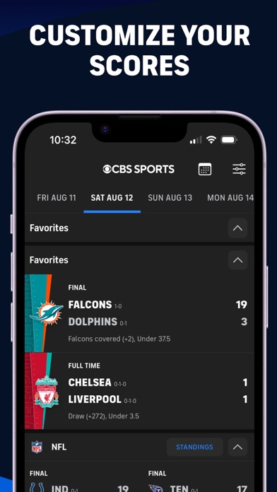 CBS Sports App: Scores & News的使用截图[4]