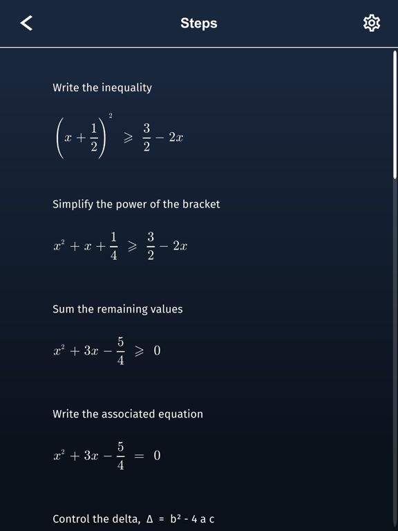 Solve inequalities screenshot 4