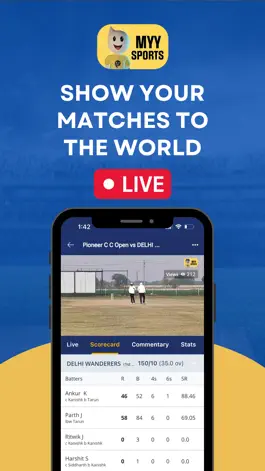 Game screenshot MyySports-Cricket Scoring App apk