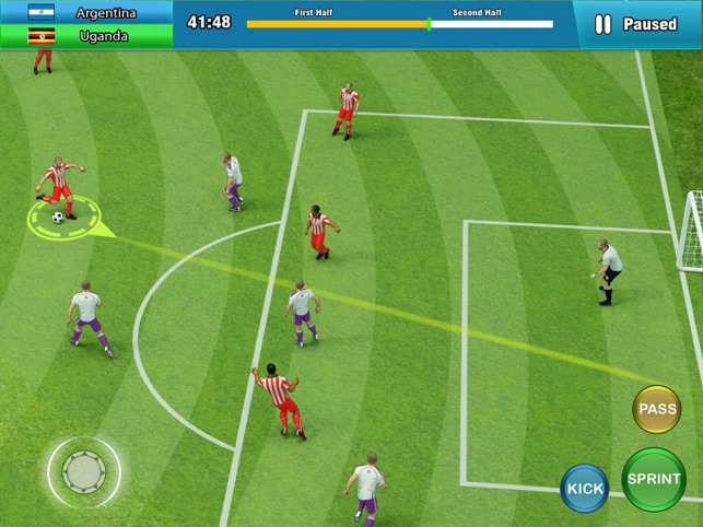 本物のサッカーの試合 をapp Storeで