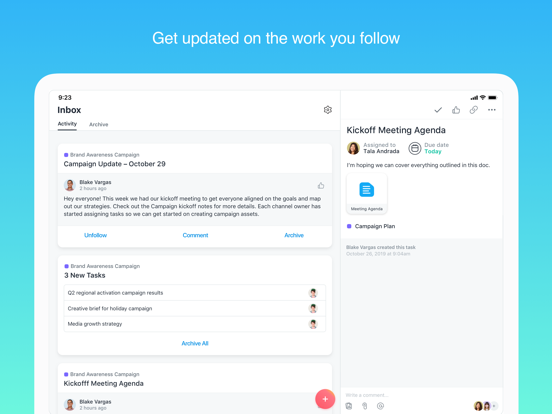 Asana: Work in one place