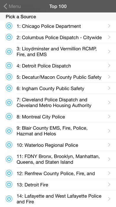 5-0 Radio Pro Police Scanner iphone images