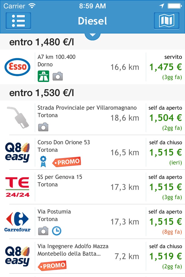 Prezzi Benzina - GPL e Metano screenshot 2