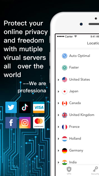 Super VPN - Secure & VPN Proxy screenshot 3