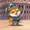 This is a turn based RPG game where you play as a brave shiba fighter who wants to become the champion of the royal arena