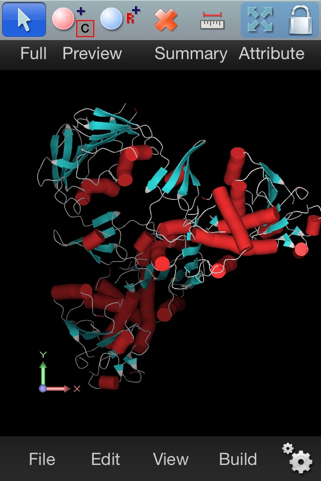 iMolecular Builder screenshot 2