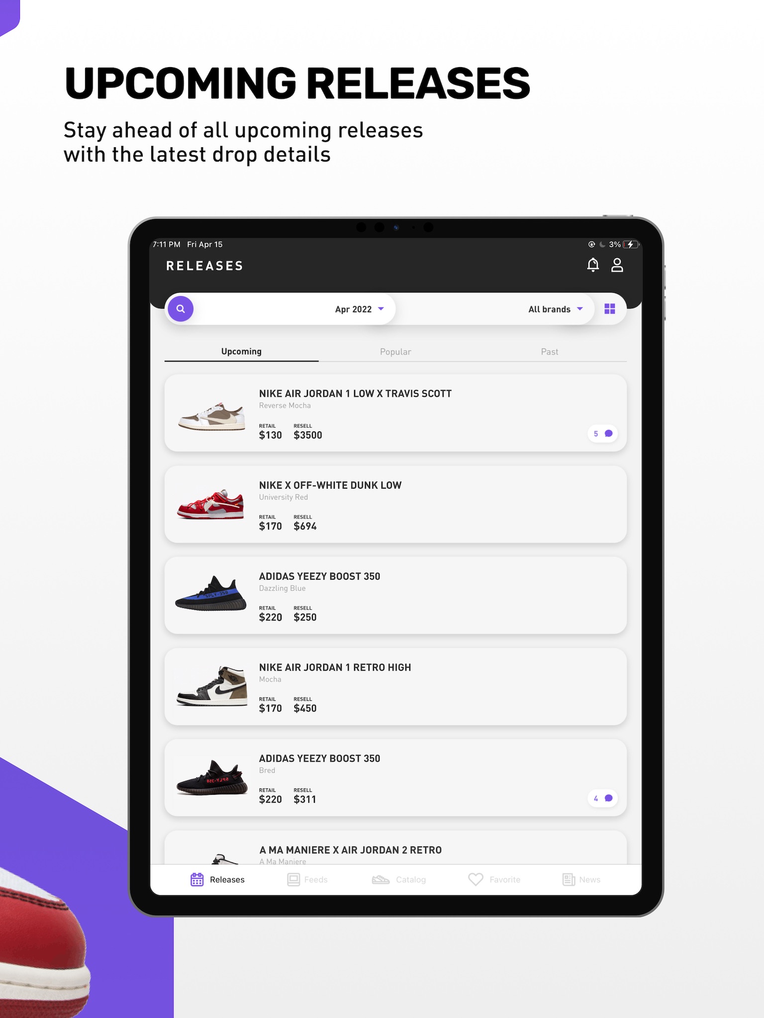 Sneaker Crush - Release Dates screenshot 2