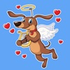 Cupidon Dog Stickers