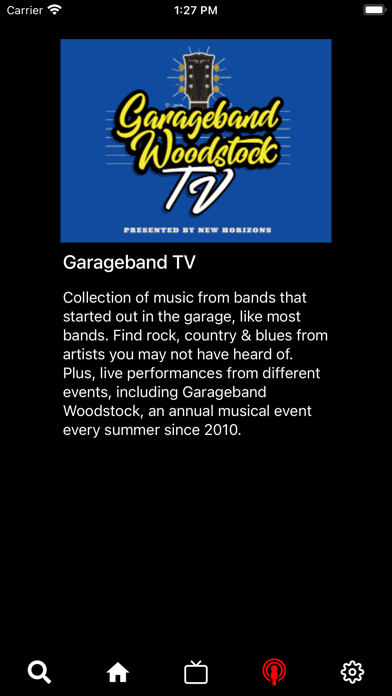 Garage-band Woodstock TV screenshot 2