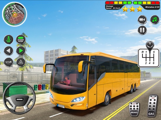 ＃1 バス ドライビング スクール ゲーム 3Dのおすすめ画像2