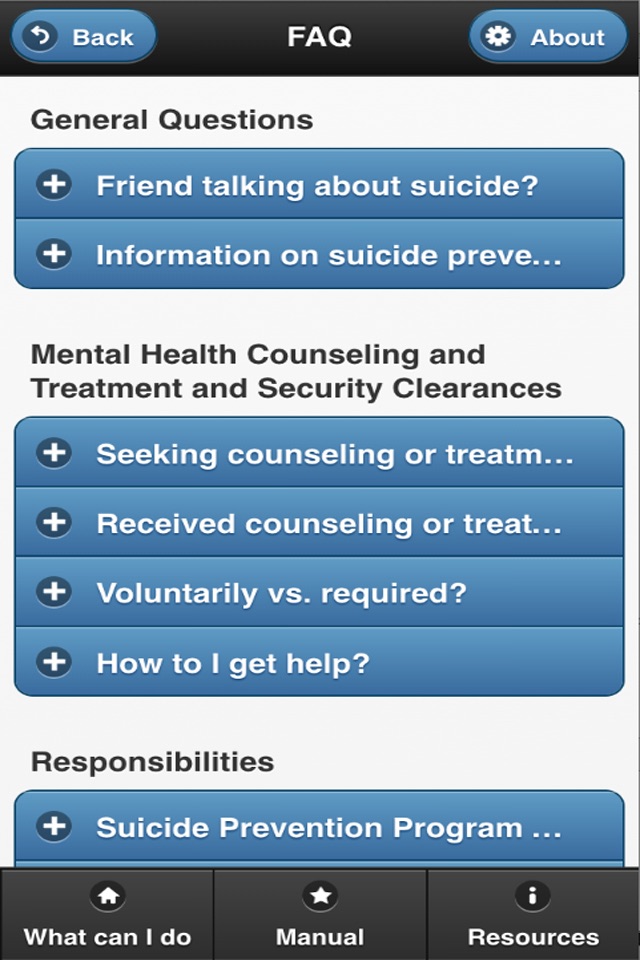 WeCare, USAREC screenshot 2