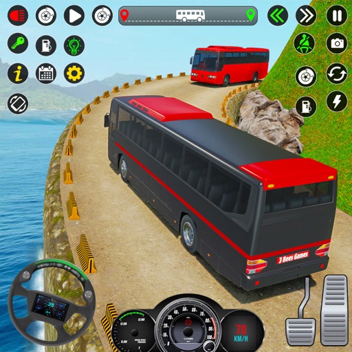 driving offroad bus challenge Icon