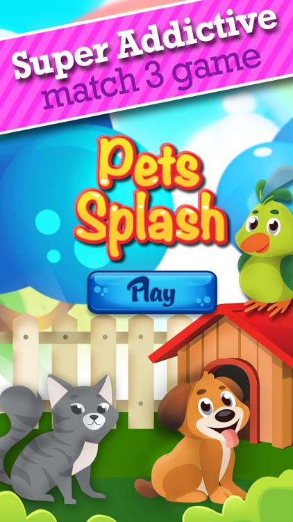 Pets Splash - Match-3 screenshot-0