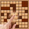 Match wood blocks to complete lines and squares to get them removed
