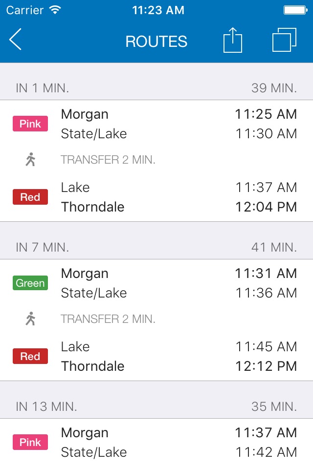 ezRide Chicago CTA Transit screenshot 2