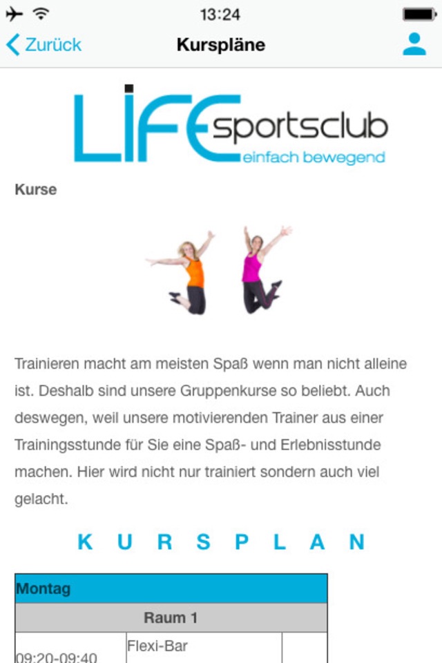 LIFE sportsclub screenshot 4