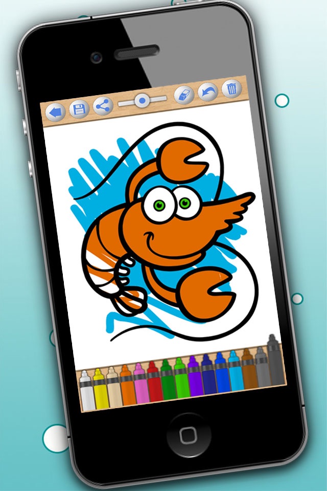 Sea Animal Coloring Book Game screenshot 3