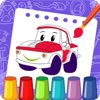 cars coloring and stickers