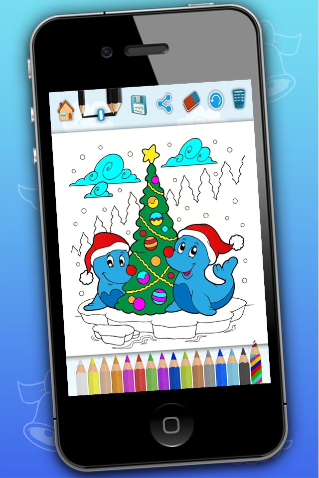 Christmas drawings to paint screenshot 2