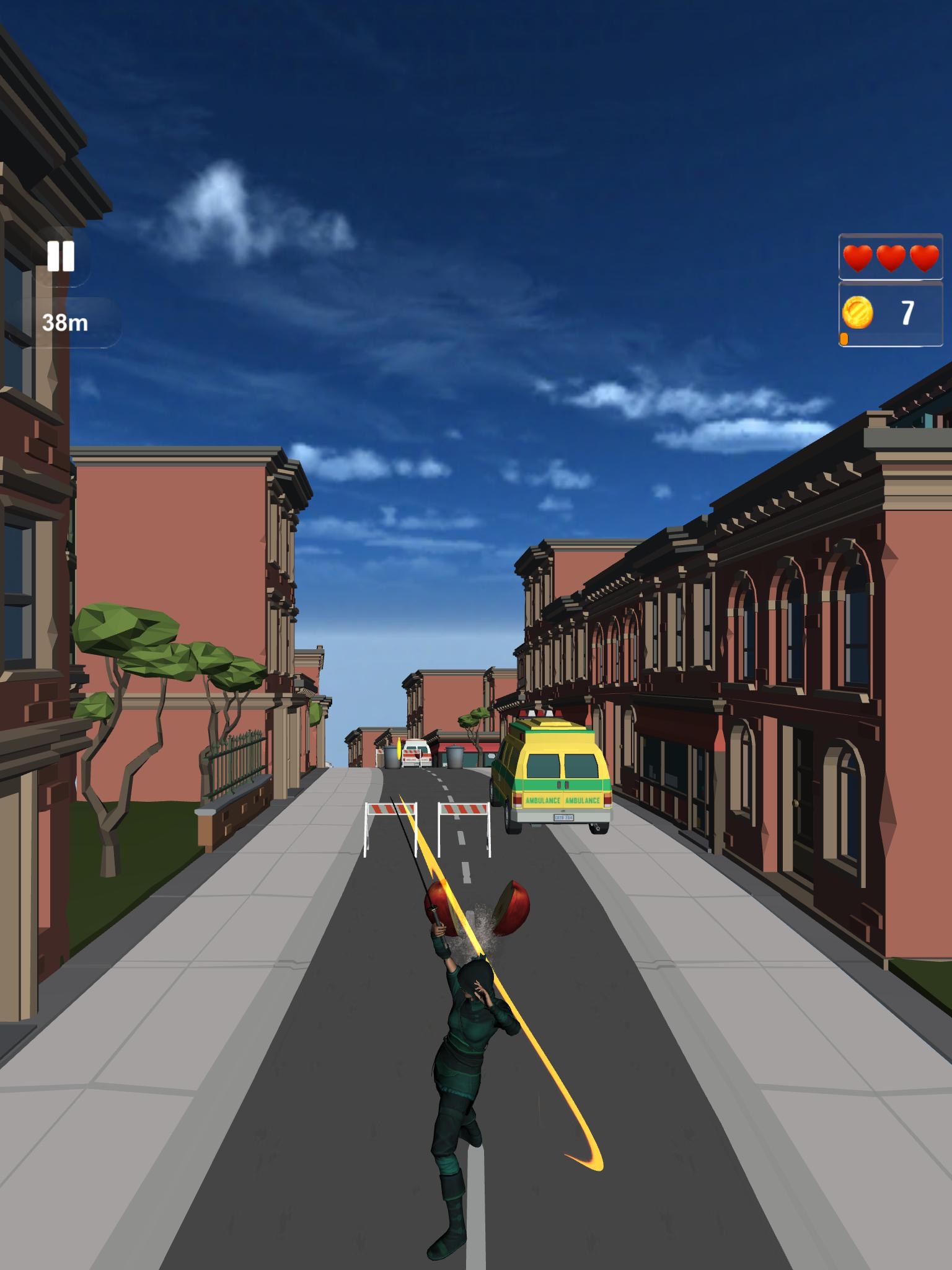 Ninja Run:Fruit Cutter 3d Game screenshot 4