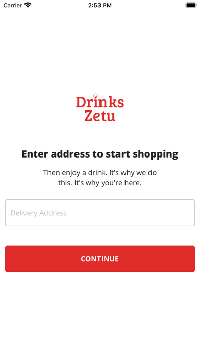 Screenshot #1 pour Drinks Zetu: Alcohol delivery