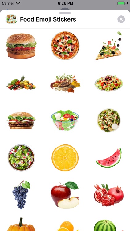 Food Emoji Stickers