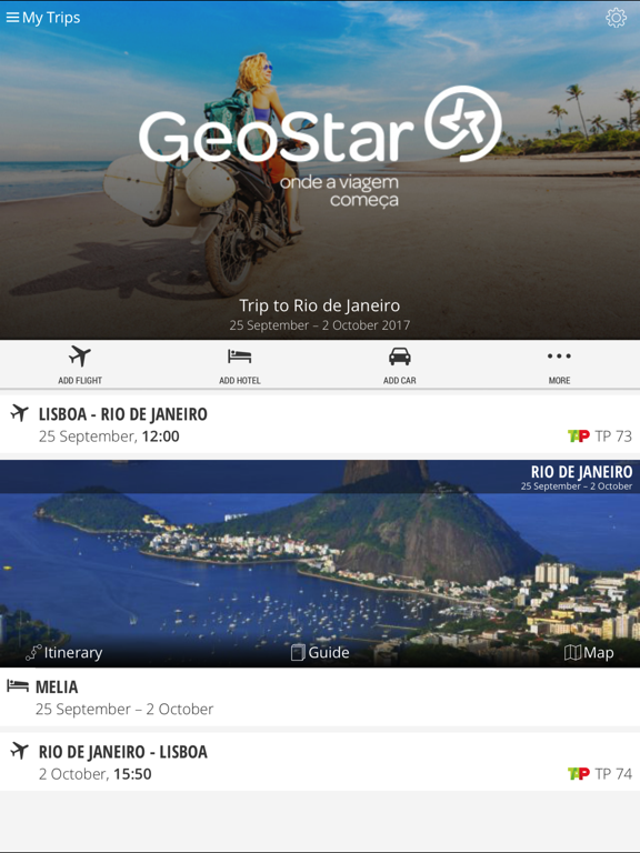 GeoStar Trip - My itinerary screenshot 3