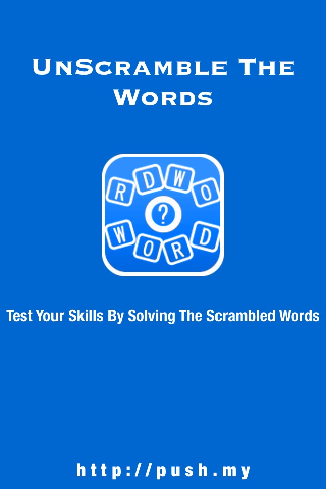 UnScramble The Words Game screenshot 2