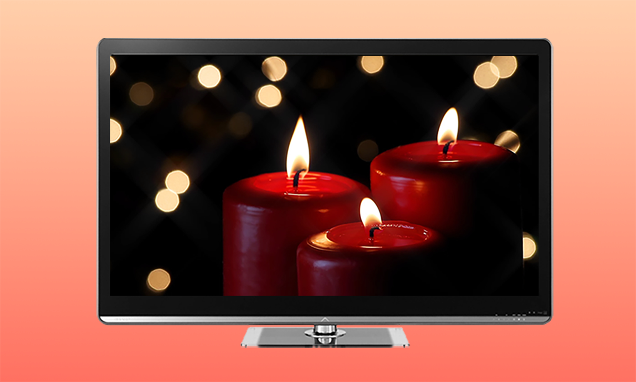 Romantic Candles on TV
