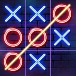 Tic Tac Toe - Glow, XO Game by Kofi Austin