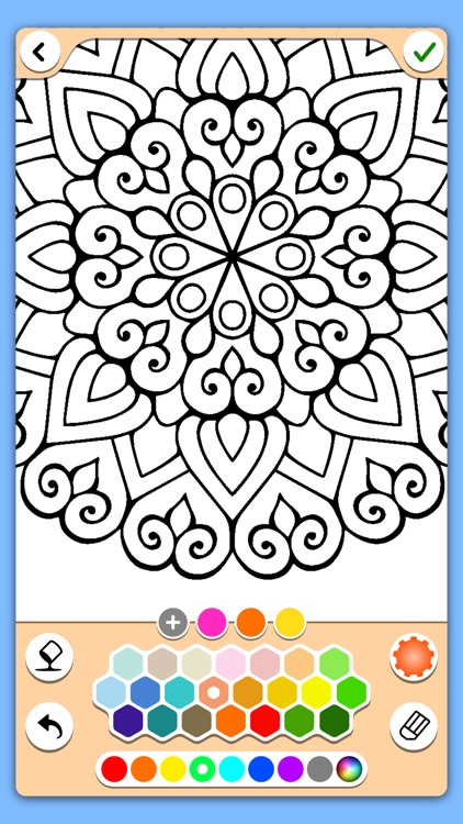 Mandala Coloring Pages Game screenshot-3