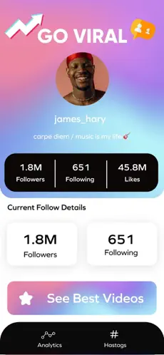 Captura 2 TikViral : Likes & Followers iphone