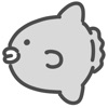 gray sunfish sticker