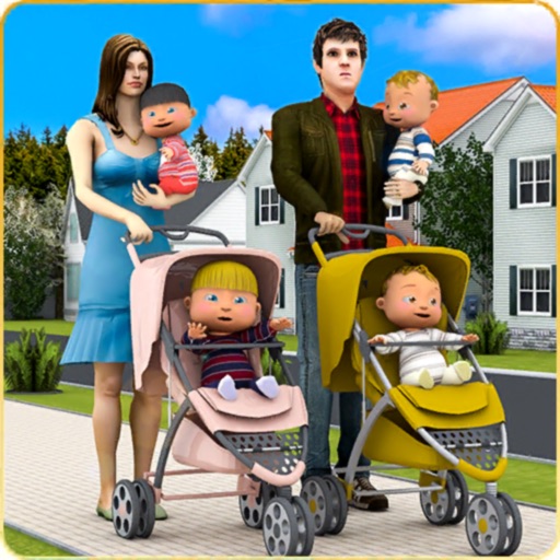 Quadruplet Baby Family Life 21 iOS App
