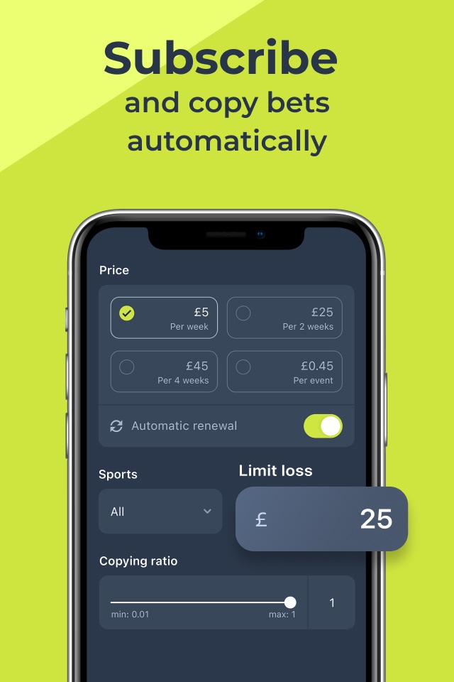 CopyBet: Sports Betting App screenshot 3