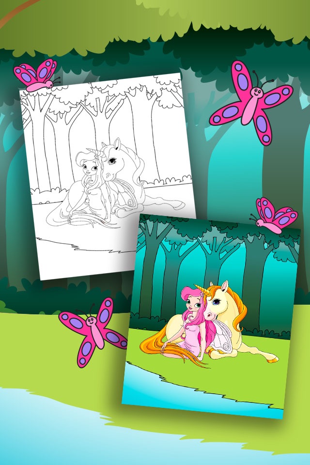 Magic Fairy Coloring Book screenshot 3