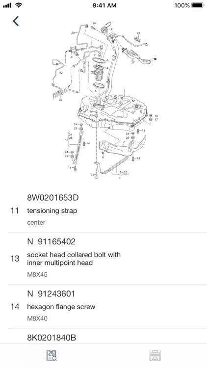 Car parts for Audi - diagrams by Karina Balkarova